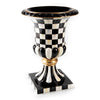Mackenzie-Childs Courtly Check Pedestal Tabletop Urn