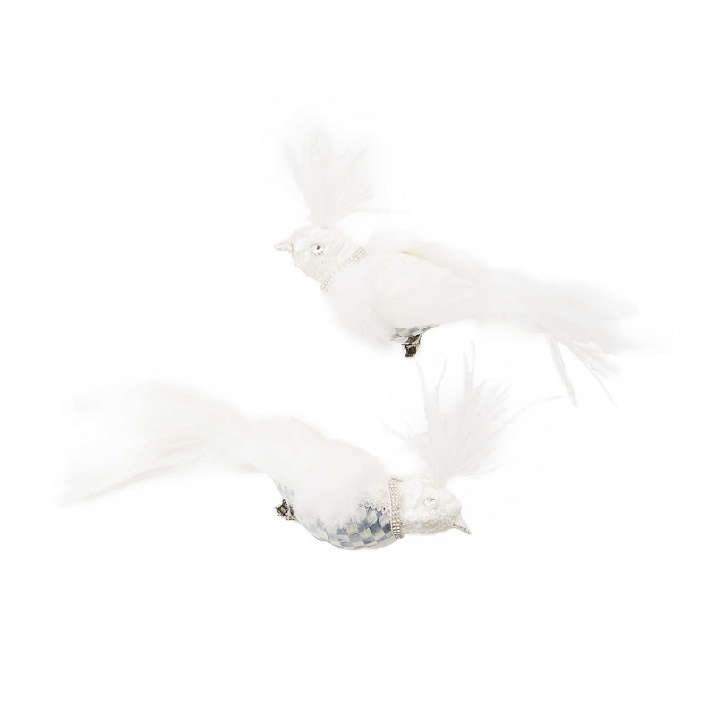 Mackenzie-Childs Crystal Palace Bird Clips, Set of 2
