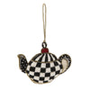 Mackenzie-Childs Courtly Check Teapot Beaded Ornament
