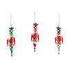 Mackenzie-Childs Check It Out Tin Nutcracker Ornaments, Set Of 3