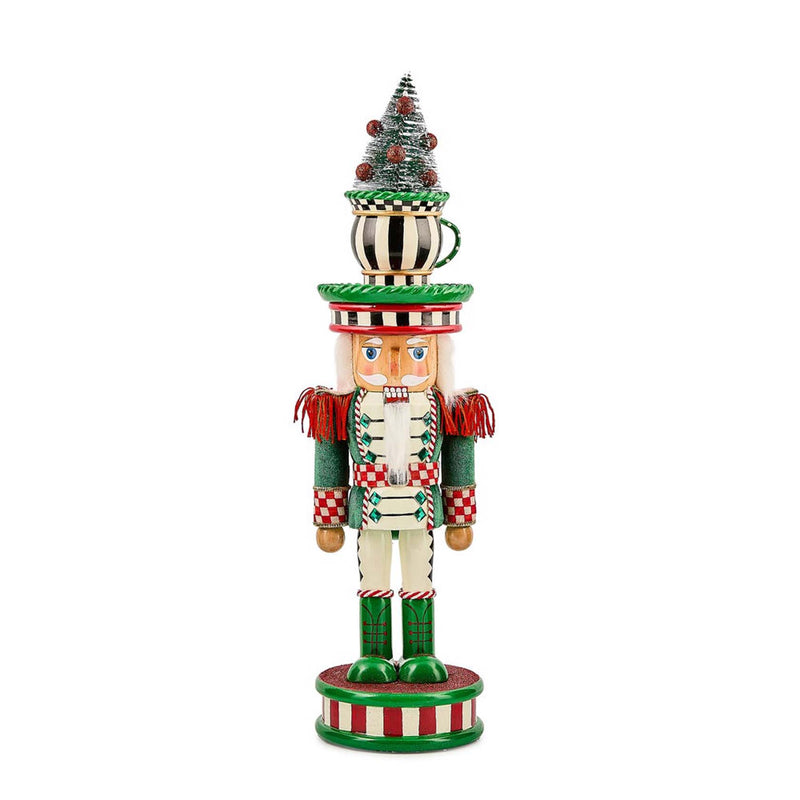 Mackenzie-Childs Check It Out Teacup Nutcracker