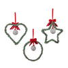 Mackenzie-Childs Holly Beaded Large Ornaments, Set Of 3