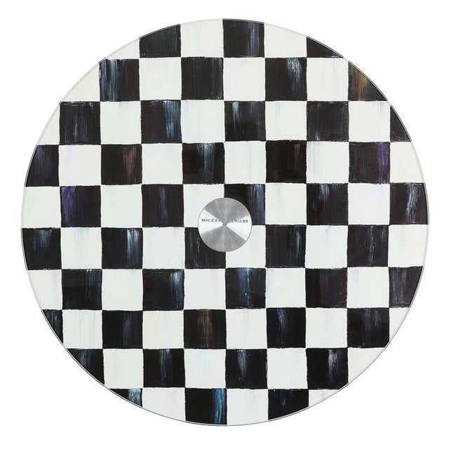 Mackenzie-Childs Courtly Check Glass Lazy Susan