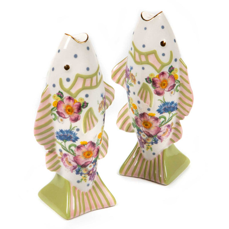 MacKenzie-Childs Flower Market Freckle Fish Salt & Pepper Set
