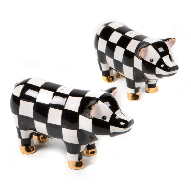 Mackenzie-Childs Pig Salt & Pepper Set
