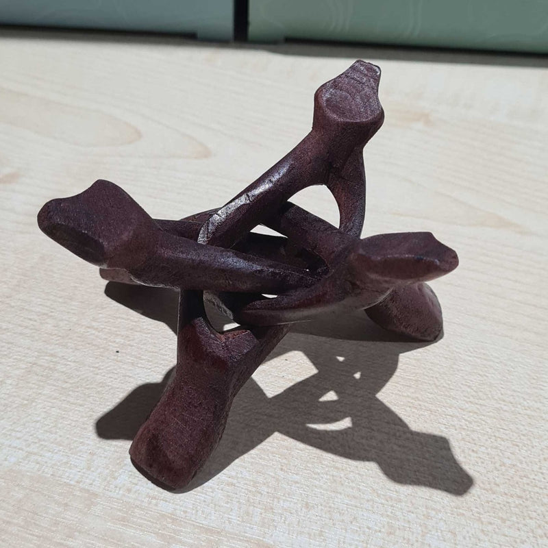 Wooden 3 Pronged Finished 4'' Globe Stand
#2