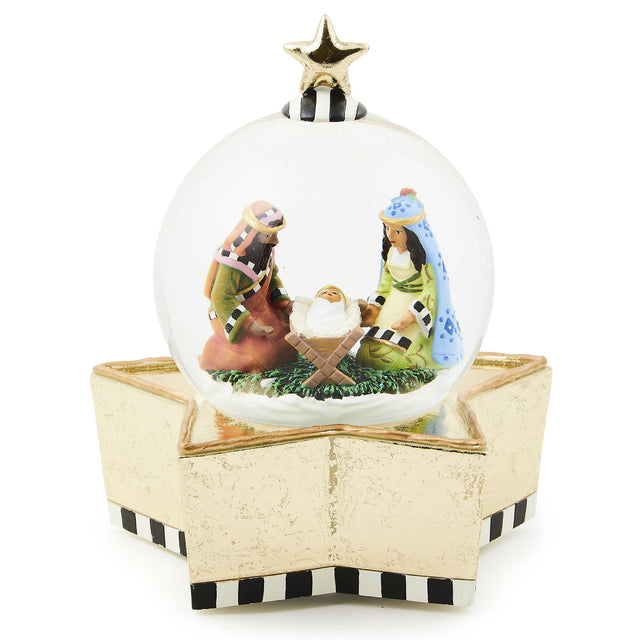 Mackenzie-Childs Patience Brewster Nativity Snow Globe