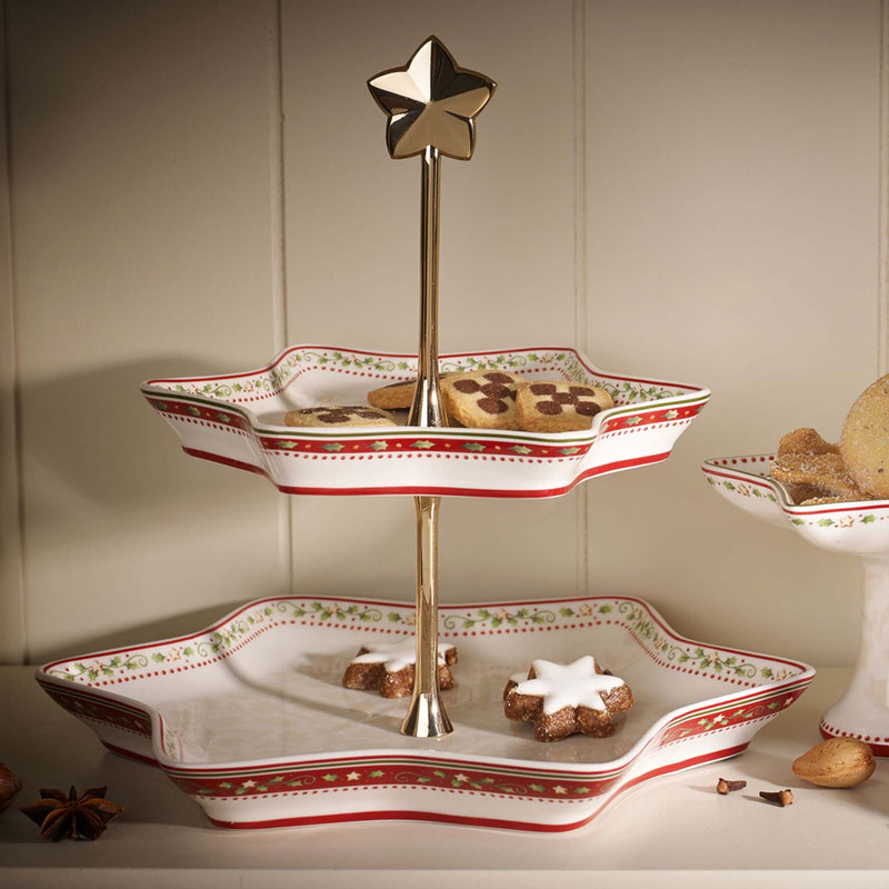 Villeroy & Boch Winter Bakery Delight Tray, Stand Holly