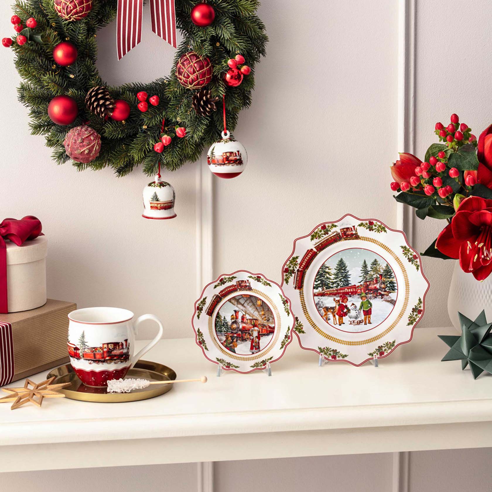 Villeroy & boch クリスマス 郵便局 M2869 Villeroy & Boch Annual Christmas Edition Plate 2025 – David