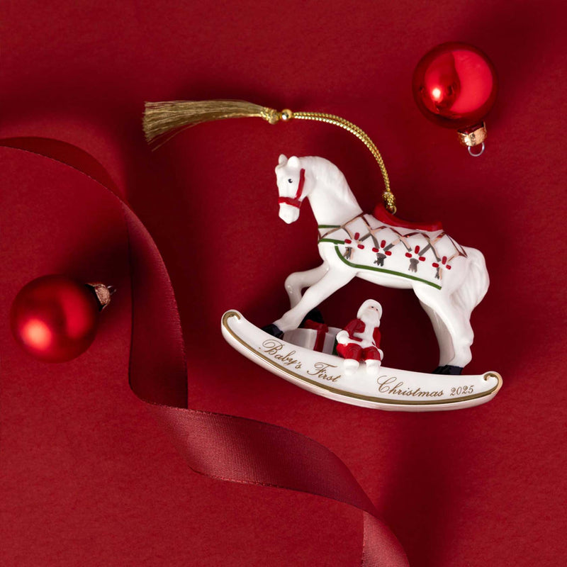 Villeroy & Boch Christmas Classics Rocking Horse Ornament 2025