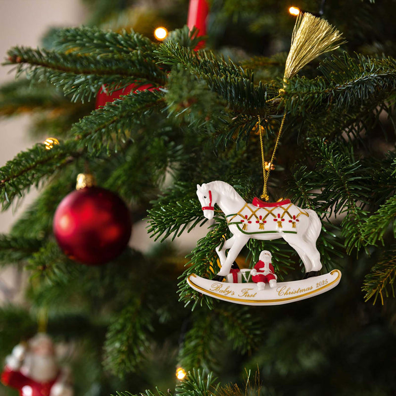 Villeroy & Boch Christmas Classics Rocking Horse Ornament 2025