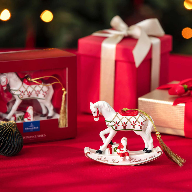 Villeroy & Boch Christmas Classics Rocking Horse Ornament 2025