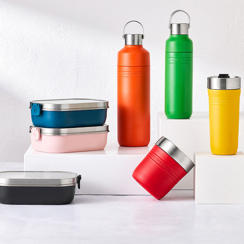 Le Creuset On The Go Insulated Water Bottle 500ml Matte Black