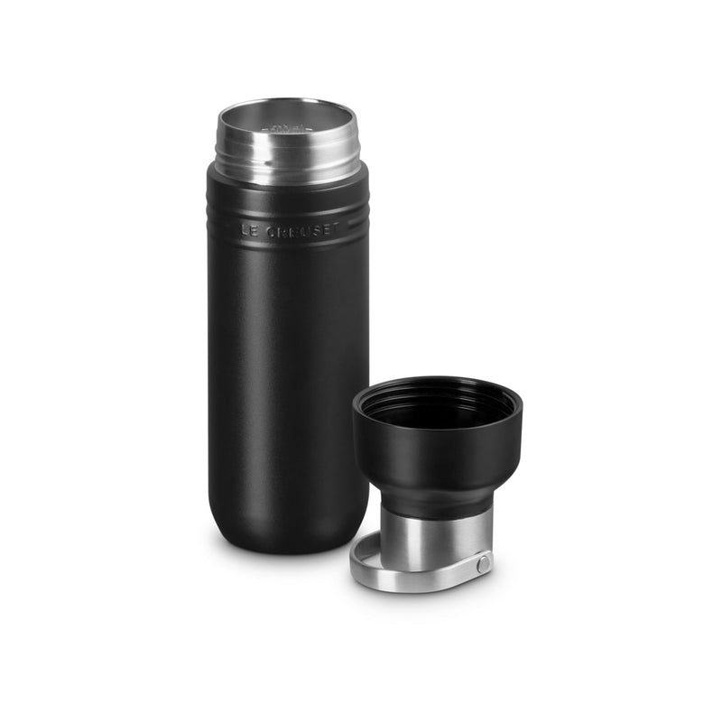 Le Creuset On The Go Insulated Water Bottle 500ml Matte Black