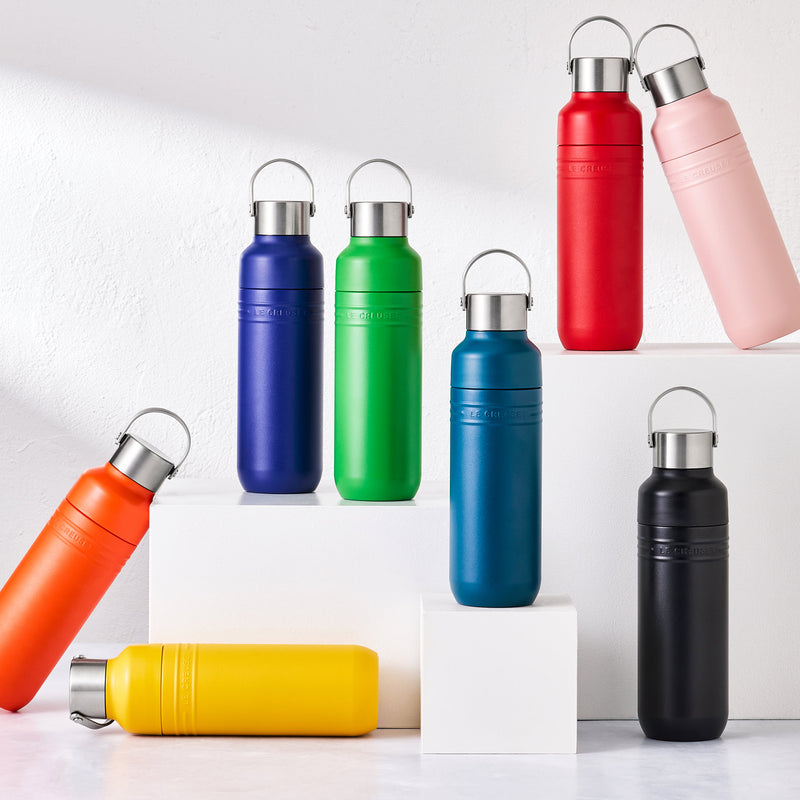 Le Creuset On The Go Insulated Water Bottle 500ml Deep Teal