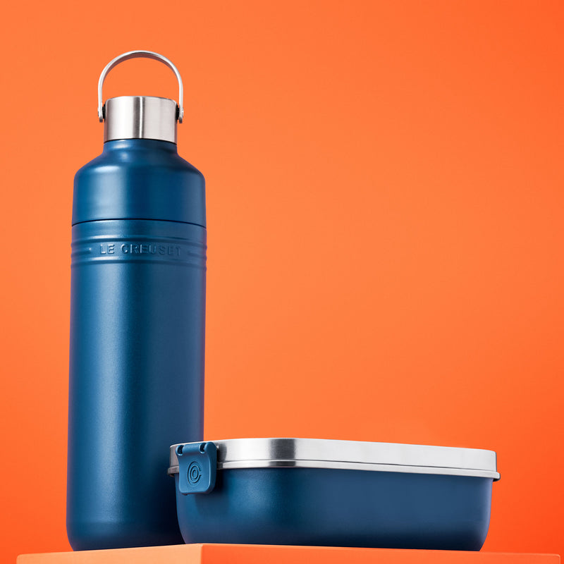 Le Creuset On The Go Insulated Water Bottle 500ml Deep Teal