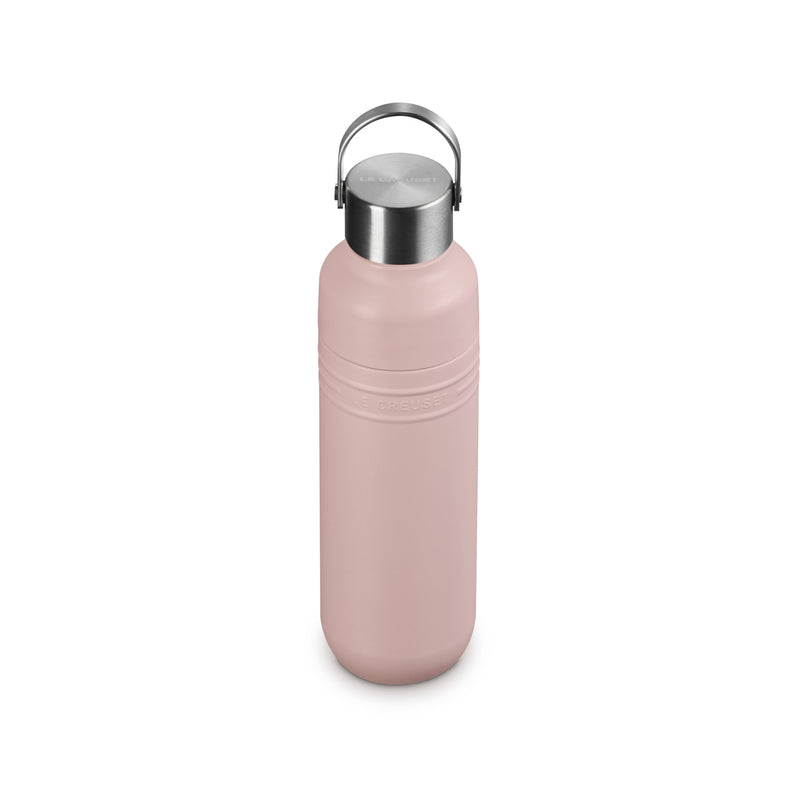 Le Creuset On The Go Insulated Water Bottle 500ml Shell Pink