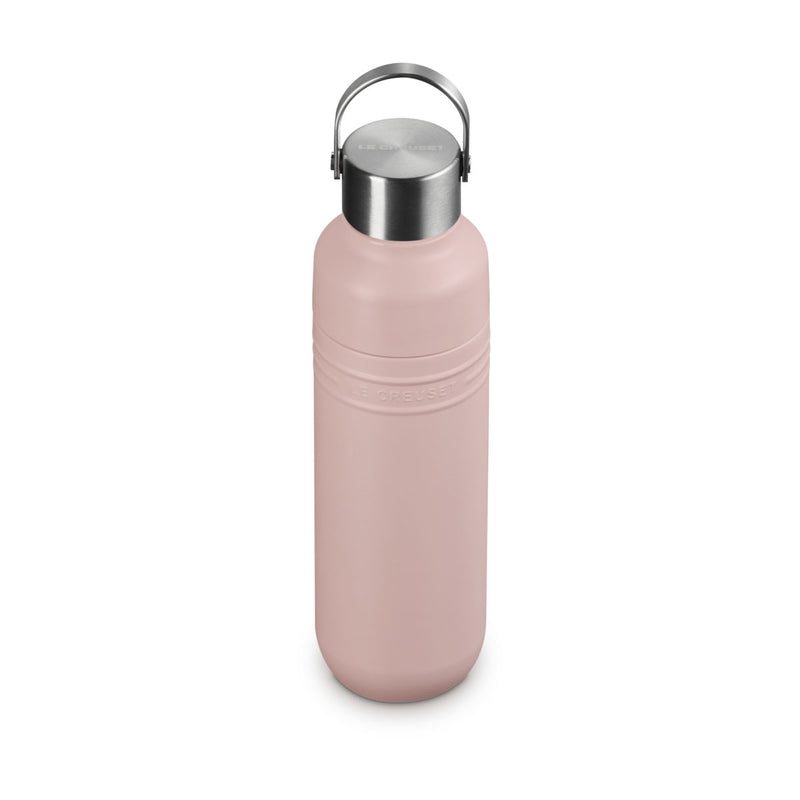 Le Creuset On The Go Insulated Water Bottle 500ml Shell Pink