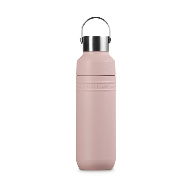 Le Creuset On The Go Insulated Water Bottle 500ml Shell Pink