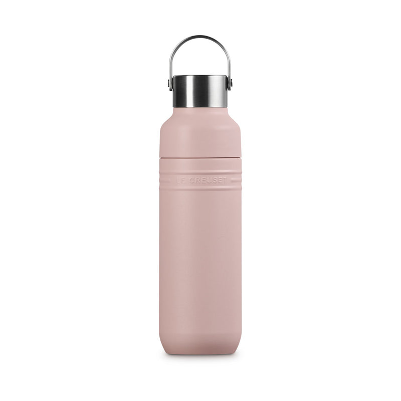 Le Creuset On The Go Insulated Water Bottle 500ml Shell Pink