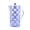 Mackenzie-Childs Blue Check Acrylic Pitcher