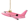 Vondels Pink Opal Airplane Ornament