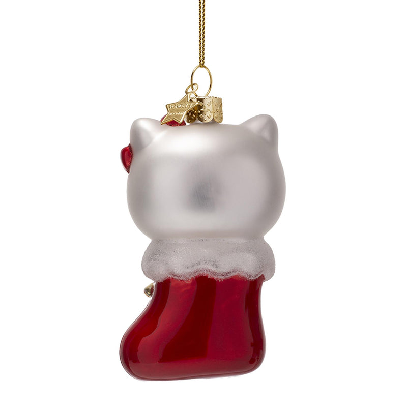 Vondels Hello Kitty in Stocking Hanging Christmas Decoration