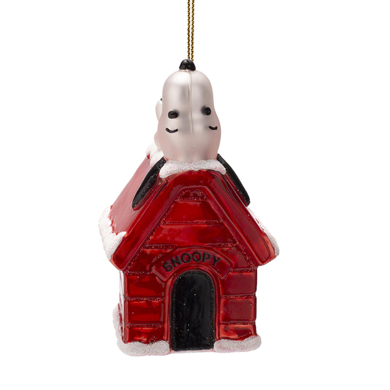 Vondels Snoopy/Peanuts Laying on Doghouse Hanging Christmas Decoration