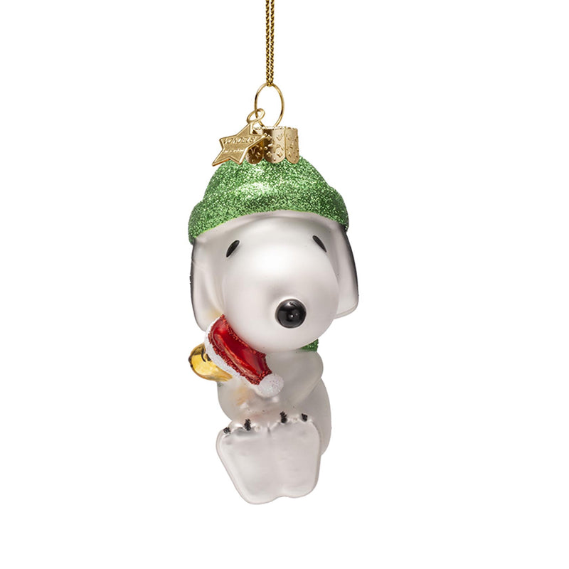 Vondels Snoopy/Peanut with Woodstock Hanging Christmas Decoration