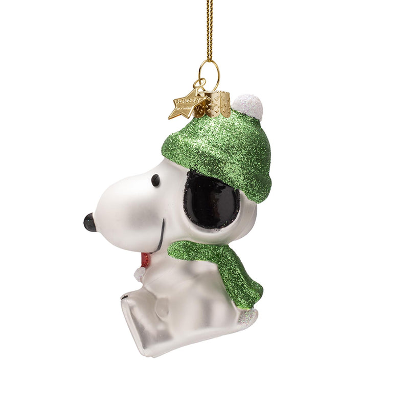 Vondels Snoopy/Peanut with Woodstock Hanging Christmas Decoration
