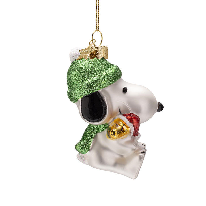 Vondels Snoopy/Peanut with Woodstock Hanging Christmas Decoration