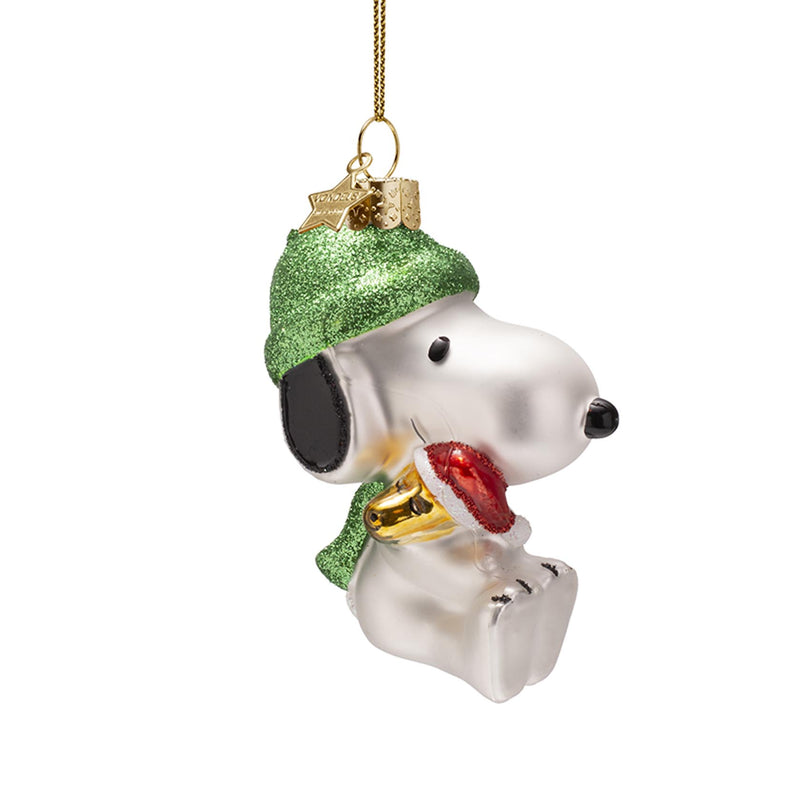 Vondels Snoopy/Peanut with Woodstock Hanging Christmas Decoration