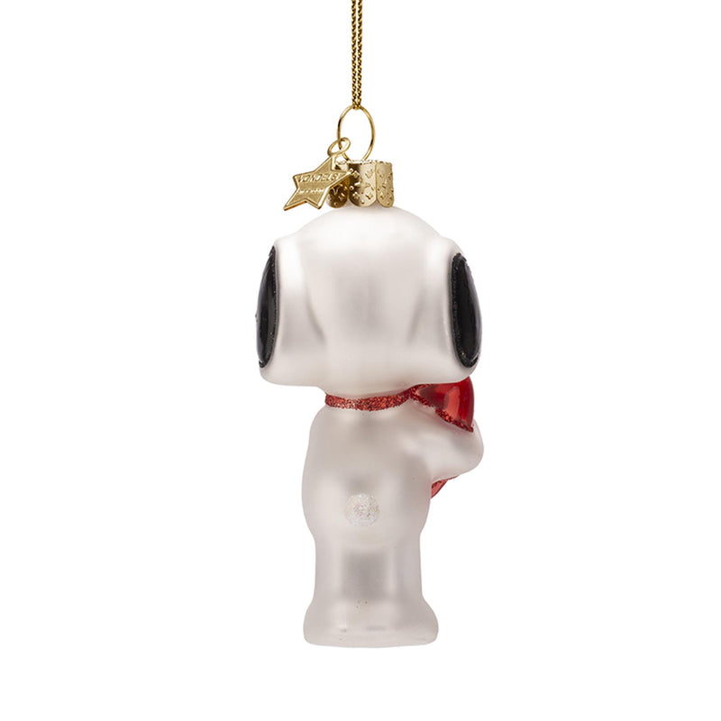 Vondels Snoopy/Peanuts with Heart Hanging Christmas Decoration
