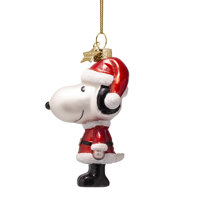 Vondels Snoopy/Peanuts with Christmas Outfit Hanging Christmas Decoration
