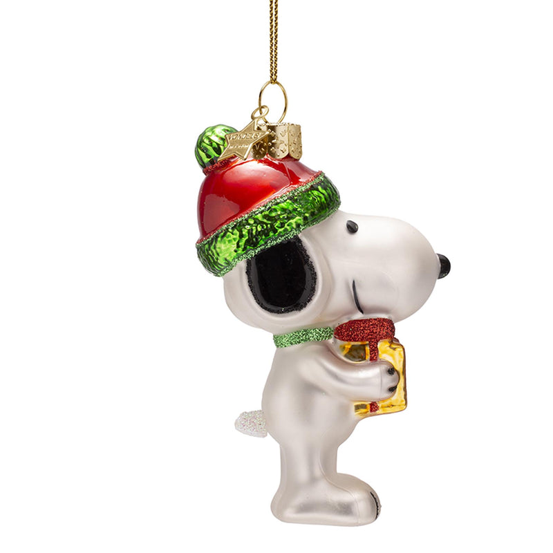 Vondels Snoopy/Peanuts with Gift Hanging Christmas Decoration