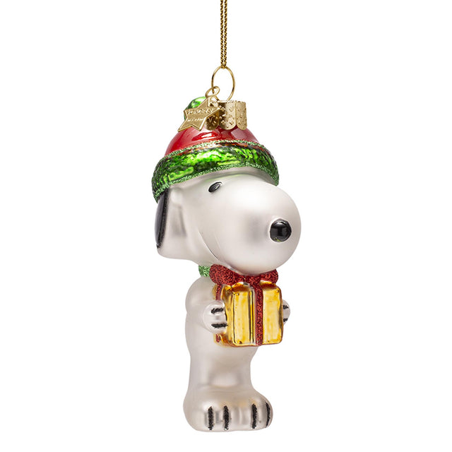 Vondels Snoopy/Peanuts with Gift Hanging Christmas Decoration
