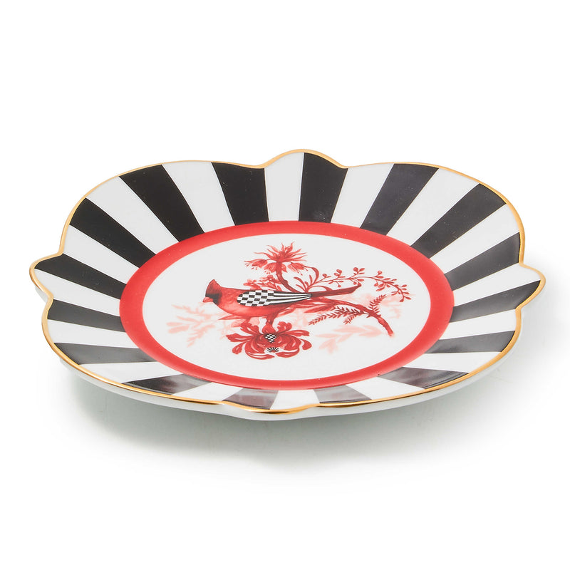 Mackenzie-Childs Cardinal Toile Bread & Butter Plate