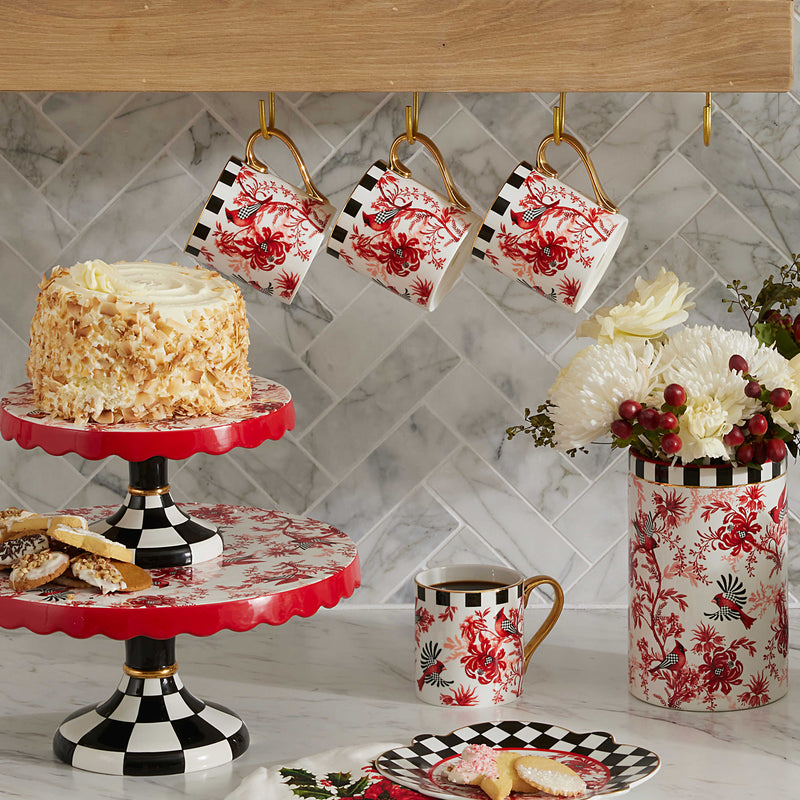 Mackenzie-Childs Cardinal Toile Mug