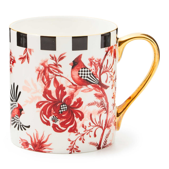Mackenzie-Childs Cardinal Toile Mug