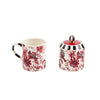 Mackenzie-Childs Cardinal Toile Creamer & Sugar Set