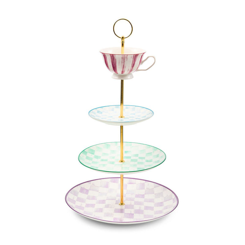 Mackenzie-Childs Wonderland Three Tier Sweet Stand