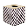 Mackenzie-Childs Courtly Check Glass Boutique Tissue Box Cover