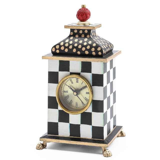 Mackenzie-Childs Courtly Check Desk Clock
