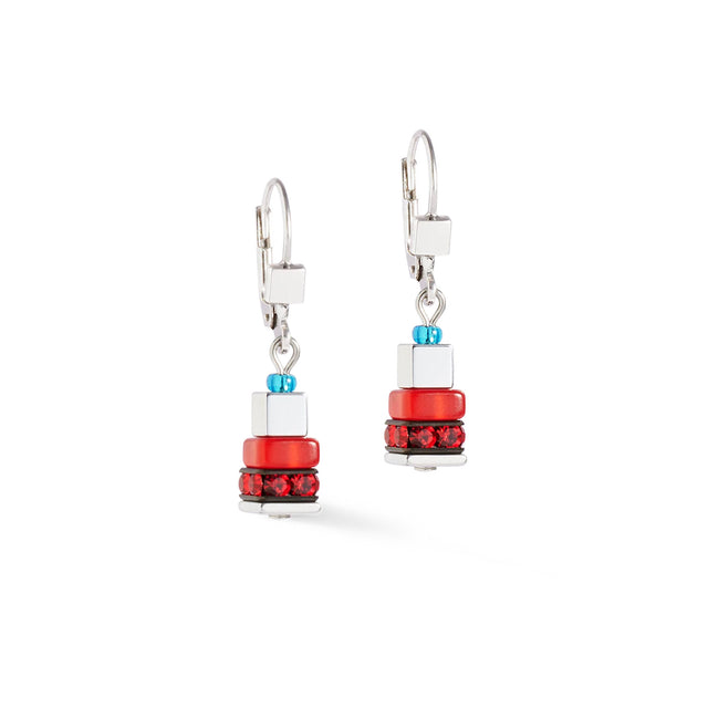 Coeur De Lion Modern Future Red Earrings