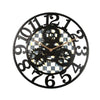 Mackenzie Childs Courtly Check Small Farmhouse Wall Clock