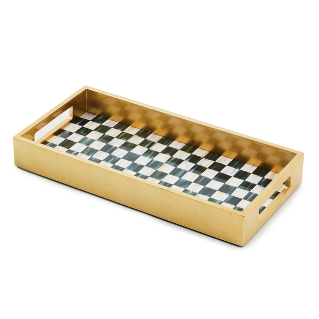 Mackenzie-Childs Courtly Check Lacquer Vanity Tray