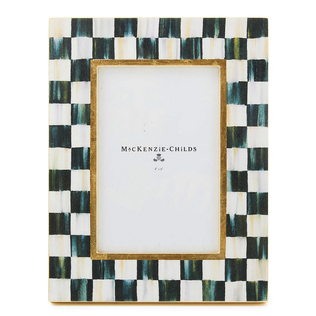 Mackenzie-Childs Courtly Check Lacquer 4" x 6" Frame