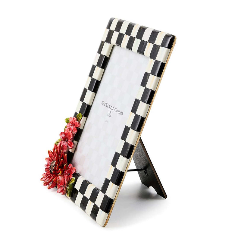 Mackenzie-Childs Courtly Check Floral 5" X 7" Frame