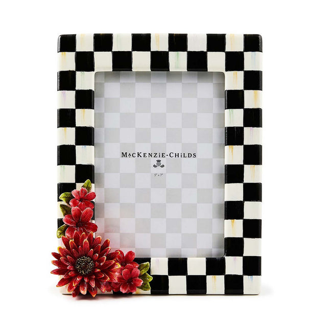 Mackenzie-Childs Courtly Check Floral 5" X 7" Frame