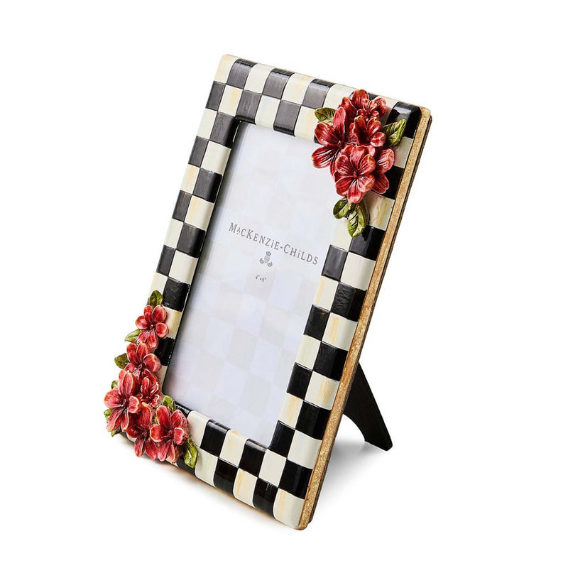 Mackenzie-Childs Courtly Check Floral 4" X 6" Frame